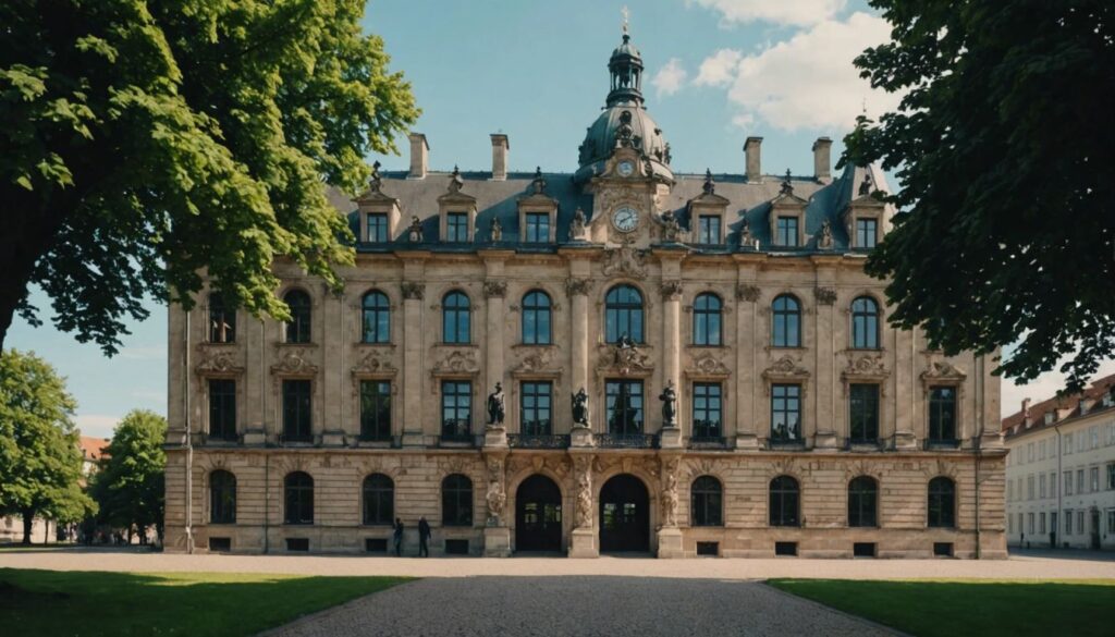 Braunschweigisches Landesmuseum's grand entrance, highlighting its historical architecture and cultural significance.